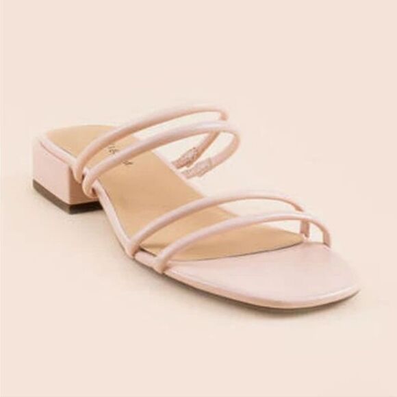 New Indigo Rd. Taylia 2 light pink straps sandals flip flop slide on 9.5 - Picture 1 of 7